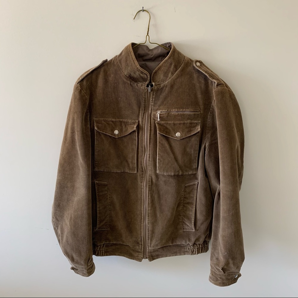 Reversible Corduroy Bomber Jacket